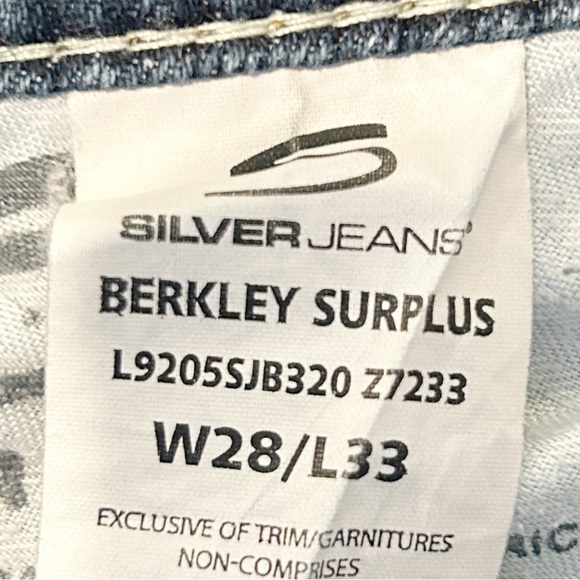 Silver Jeans Women's Berkley Surplus Bootcut Distressed Stretch Jeans Size 28/33 - Picture 8 of 9